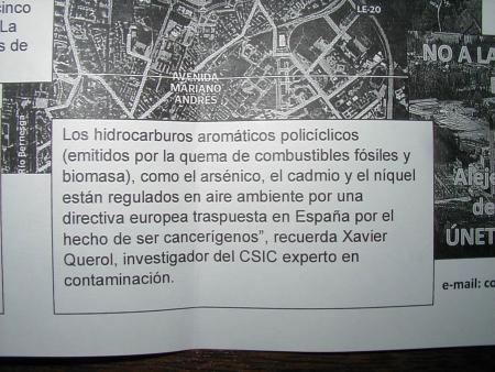 Re: No a la INCINERADORA en Navatejera
