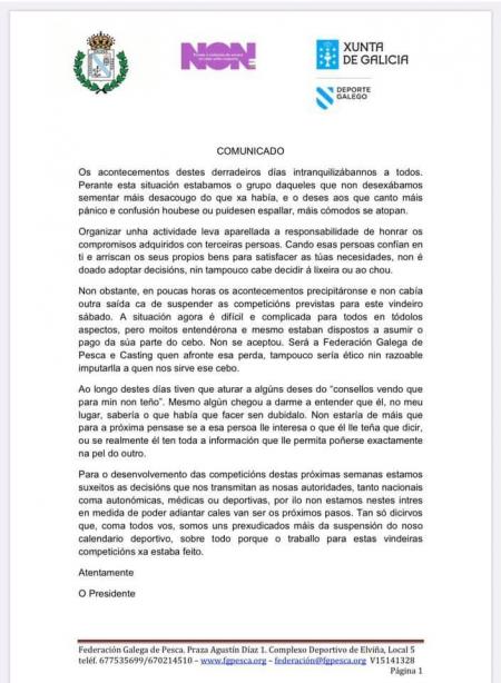 Cancelada pesca en Galicia